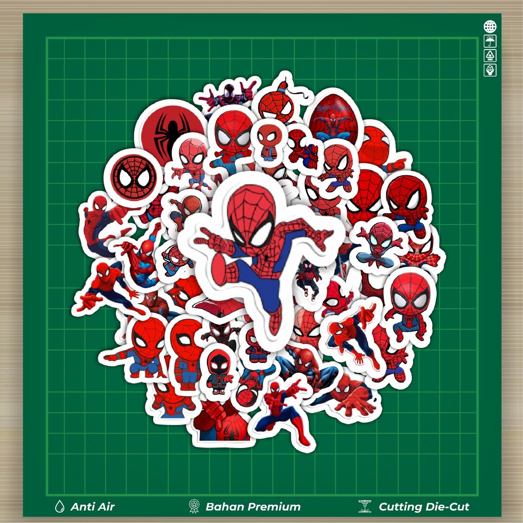 

HOT 50 PCS STIKER Stiker Marvel Spiderman Stiker Fashion Cars Decal Dingin Kartu Album Custom Vinyl Anti Air- Sticker Aesthetic Buku Journal Koper Casing HP Tablet Laptop Helm Motor Botol Minum