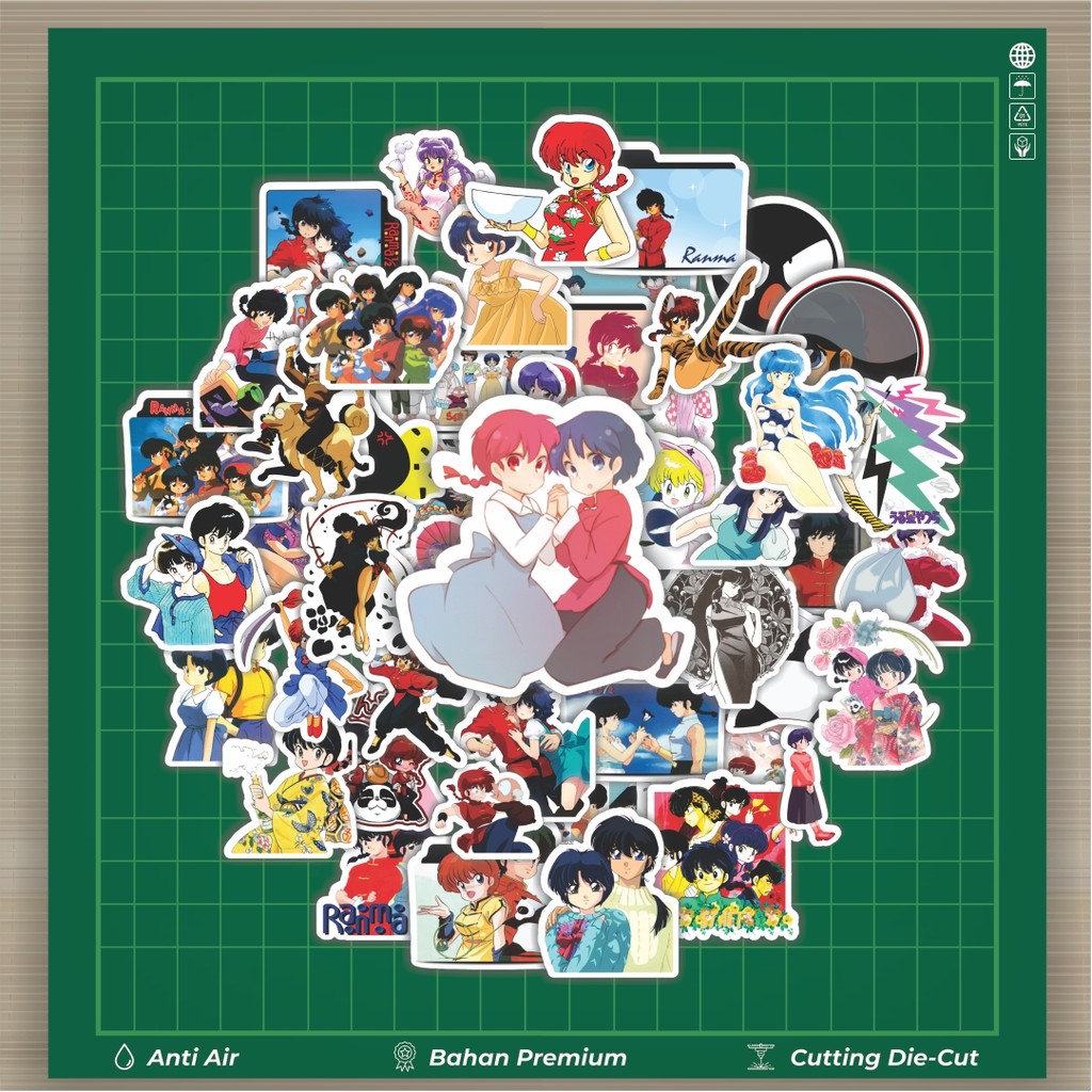 

HOT 50 PCS STIKER Stiker Anime Ranma Stiker Fashion Cars Decal Dingin Kartu Album Custom Vinyl Anti Air- Sticker Aesthetic Buku Journal Koper Casing HP Tablet Laptop Helm Motor Botol Minum
