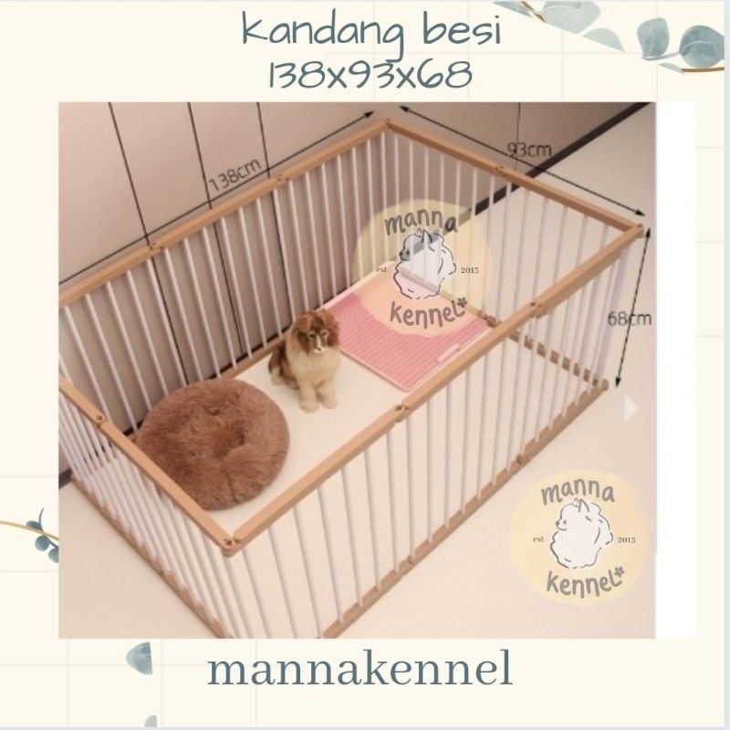 kandang pager pagar anjing besi smart fence star fence acis kandang anjing jumbo besar