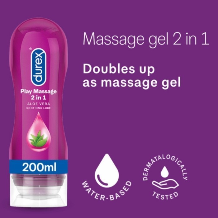 

Durex Play Massage 2in1 200mL Pelumas Pelicin Aloe Vera 200 ml 2 in 1CO