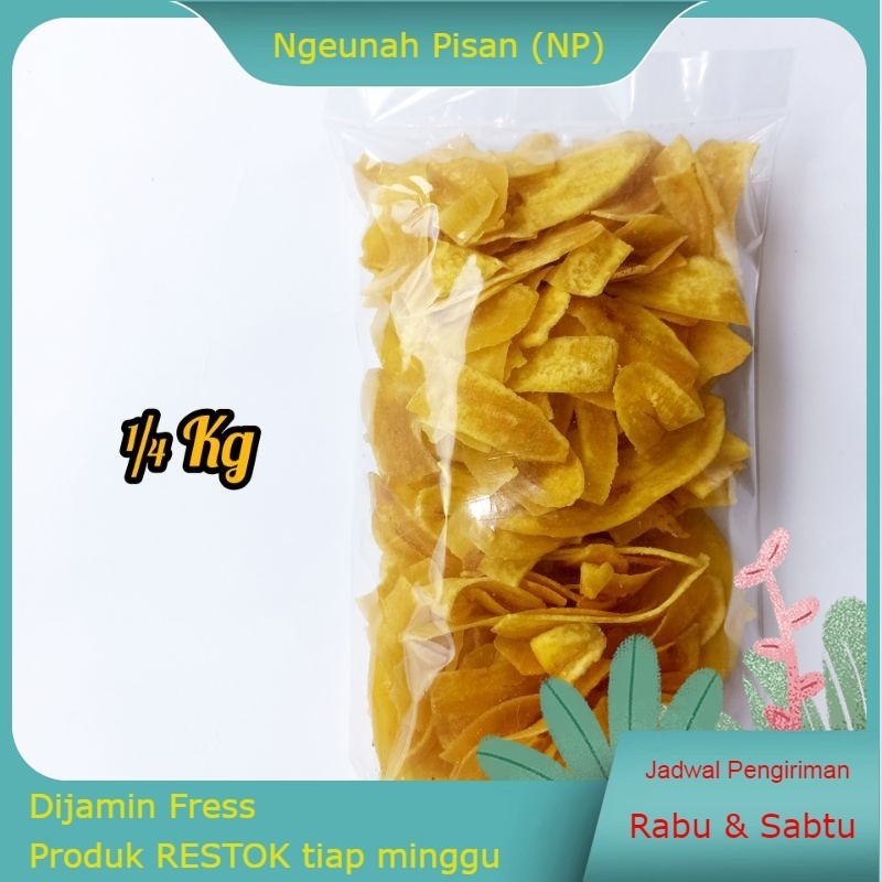 

Keripik Pisang Gurih Asin ¼ Kg Renyah
