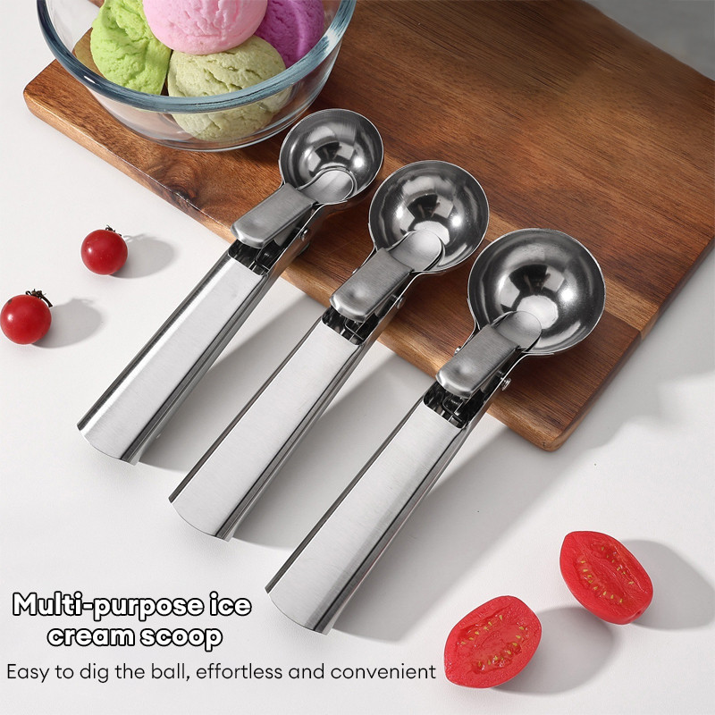 

Sendok Es Krim Stainless Steel Sendok Buah Kreatif Sendok Bola Penggali Multifungsi