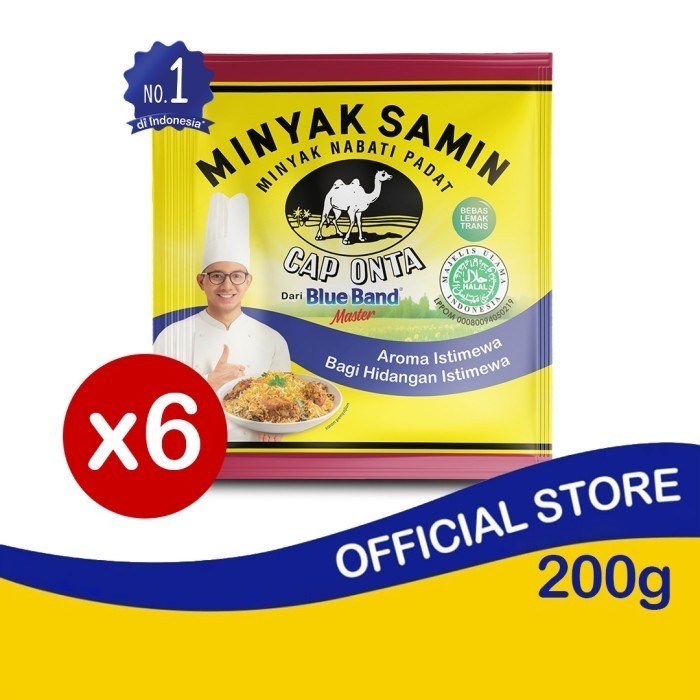 

Cap Onta Minyak Samin Cooking Oil Sachet 200gr isi 6