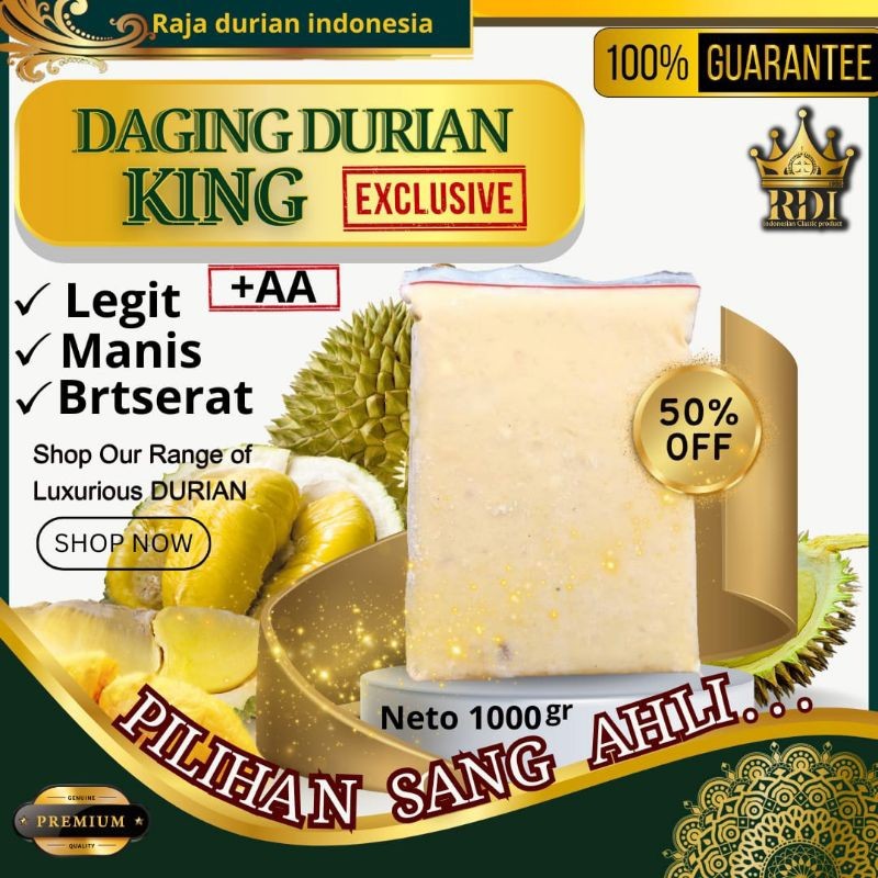 

Daging durian MURNI/DAGING DURIAN/DAGING DURIAN PREMIUM/ no. 1 RDI