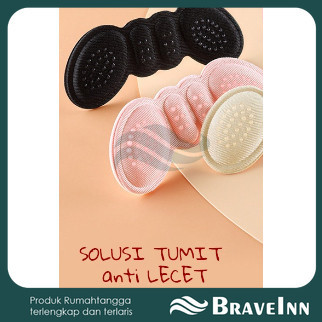 INSOLE SEPATU WANITA KEBESARAN TUMIT ANTI LECET BUSA SOL SEPATU UNTUK KAKI ANTI LECET 【 BraveInn 】