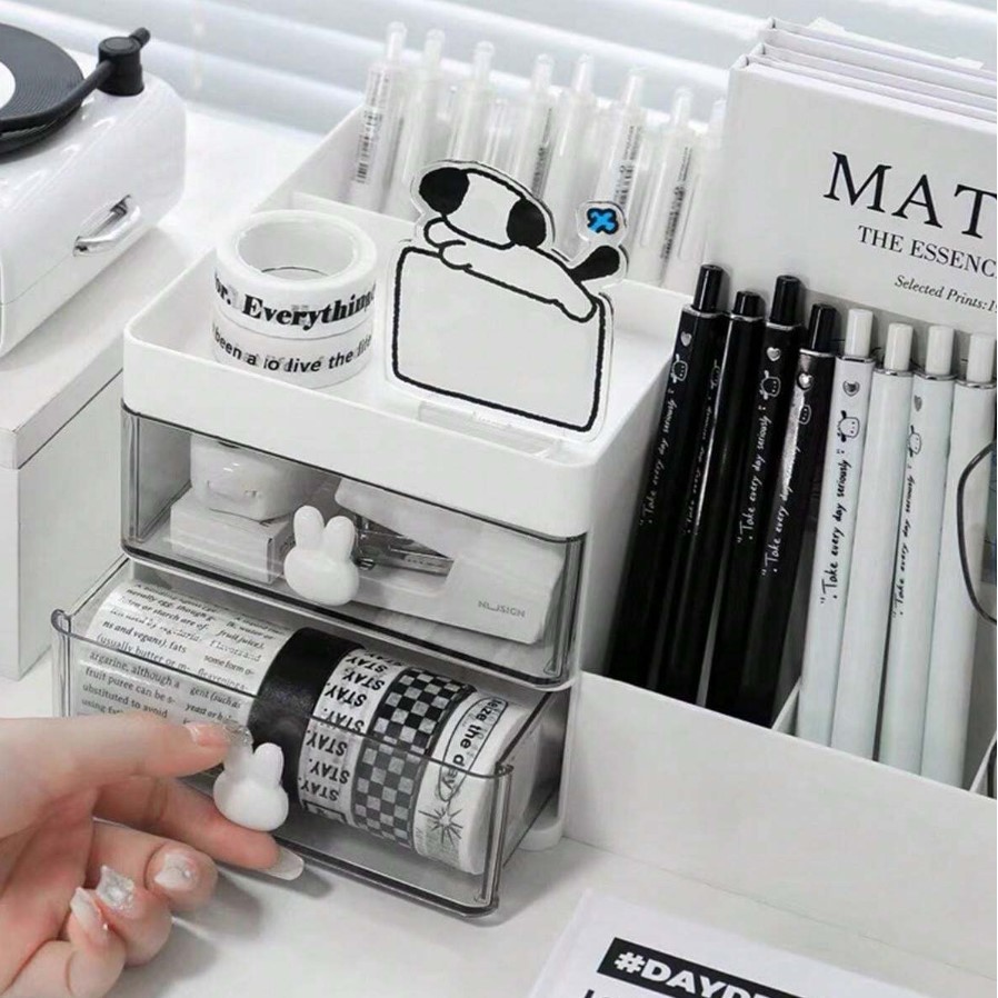 

Rak serbaguna Rak skincare Rak Alat Tulis White