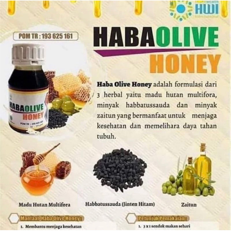 

habaolive hwi original 100% / madu habaolive / habaolive honey 350gram / madu hwi original / madu hwi / HABAOLIVE HONEY ASLI ORIGINAL HWI / madu hwi untuk asam lambung original / madu hwi untuk maag