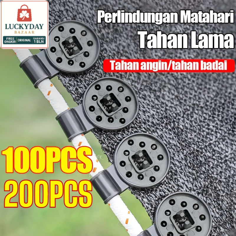 【Klip Pengikat Tali/COD】50/100pcs Jepit Jaring Teduh/penjepit Paranet/klip Paranet/penjepit Kaca Din