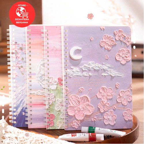 

SB Buku Tulis RING A5 /Notebook A5/Buku Tulis Sekolah isi 60 lembar/ Alat Tulis Buku Tulis Kantor