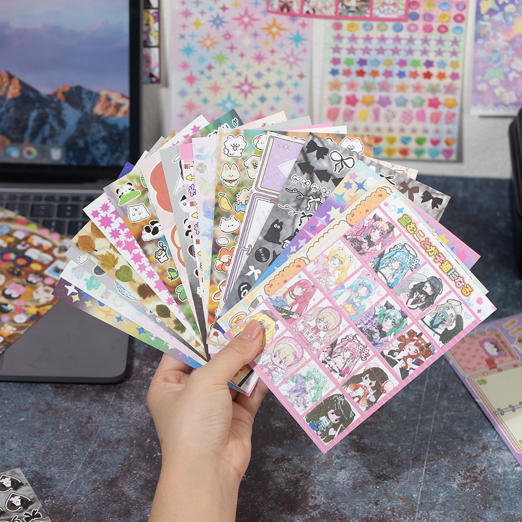 

New style Vintage 30 sheets/Piece Decorative Stickers Laptop Journal Photocard Sticker Book Kids Gift School Stationery