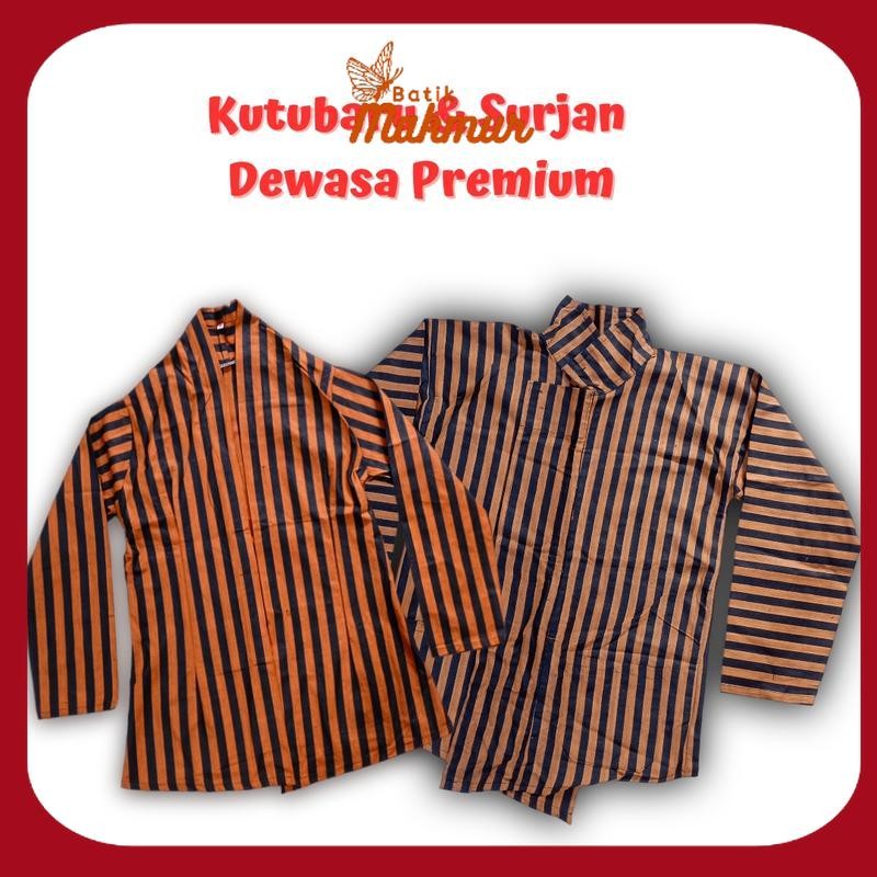 Surjan Kebaya Lurik Kutubaru Pria Wanita Bahan Premium Halus Alusan