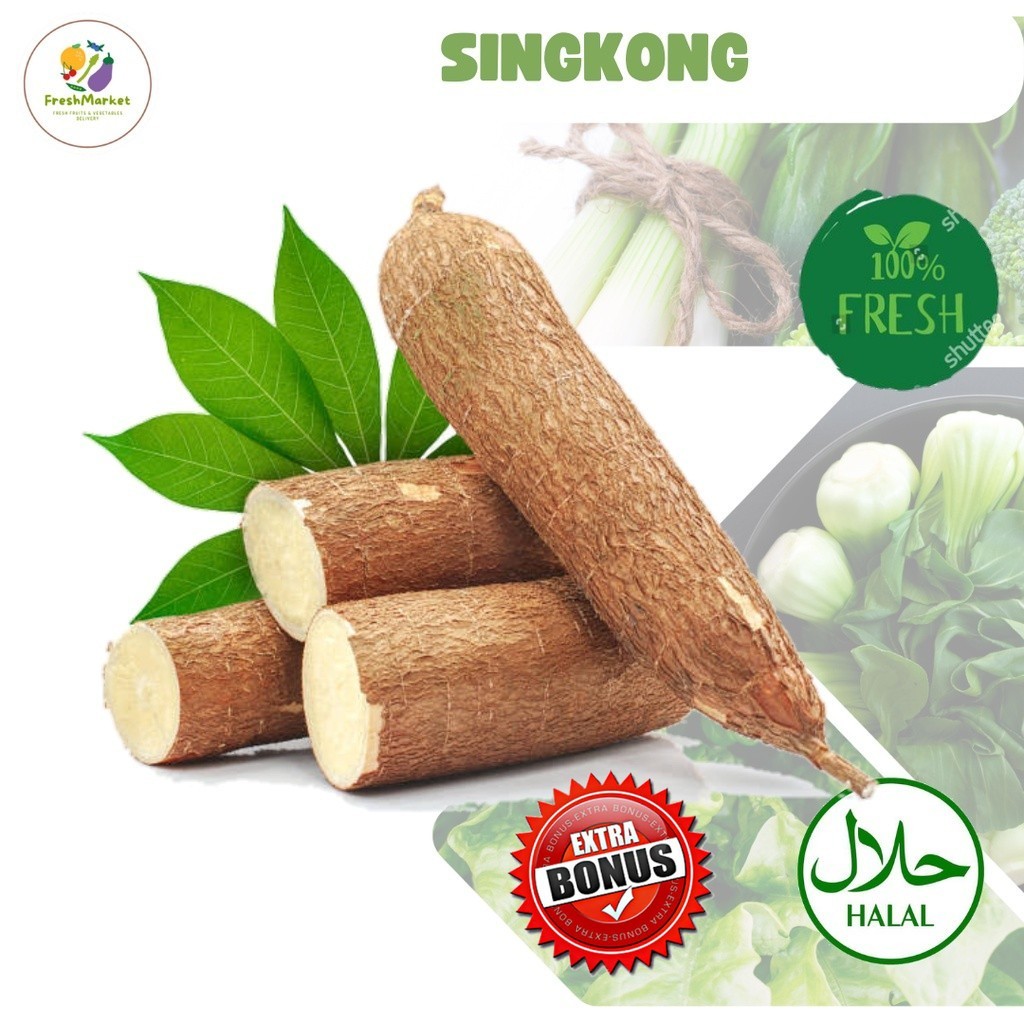 

Singkong Kupas Segar 1 Kg Sayurinstant