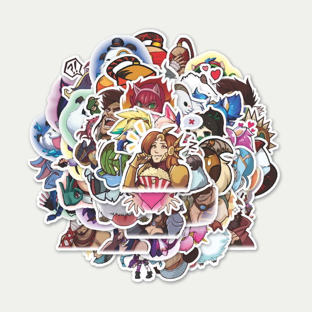 

Sticker Pack Stiker Kartun League Of Legends v2 | Sticker TUMBLR | Stiker LAPTOP KOPER HELM