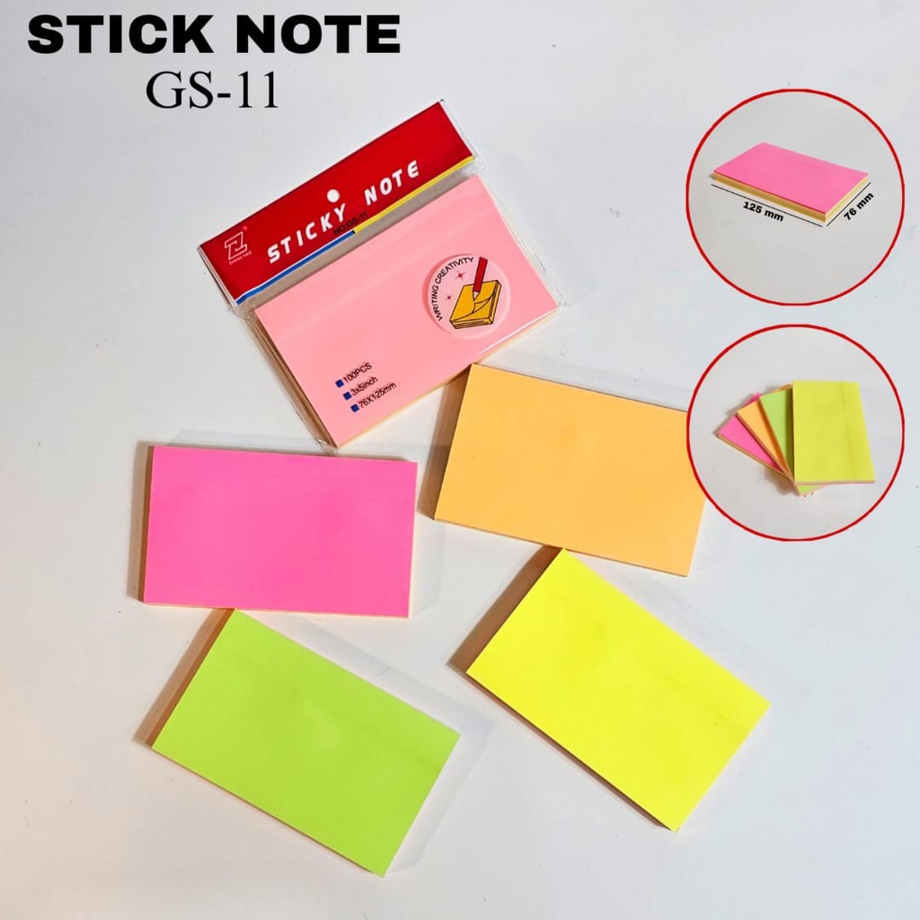 

SOS Sticky Note 3x5/100/Rainbow/Sticky Note/Notes Tempel