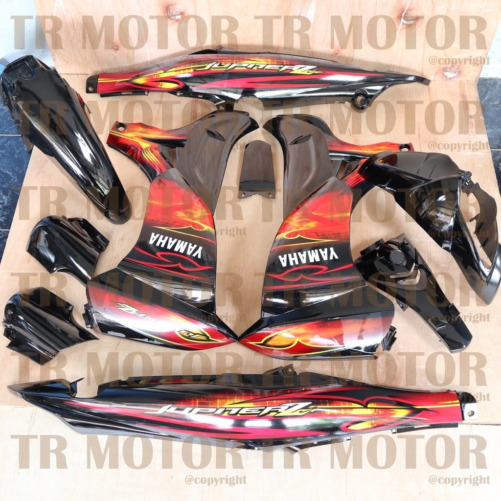 Cover Body Jupiter Z New Burhan 2008 Hitam Full Set Halus Bodi Jupiter Z Burhan Body Jupiter Z New A