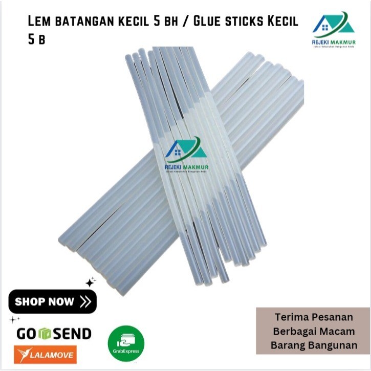 

Lem batangan kecil 5 bh / Glue sticks Kecil 5