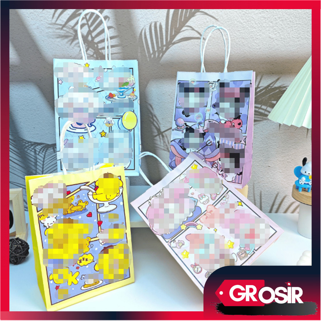 

Gratis - 6661 Paper Bag / Paper Bag Karakter Lucu / Goodie Bag Kartun / Tas Souvenir Ulang Tahun / Kantong Kertas / Tas Kado Lucu