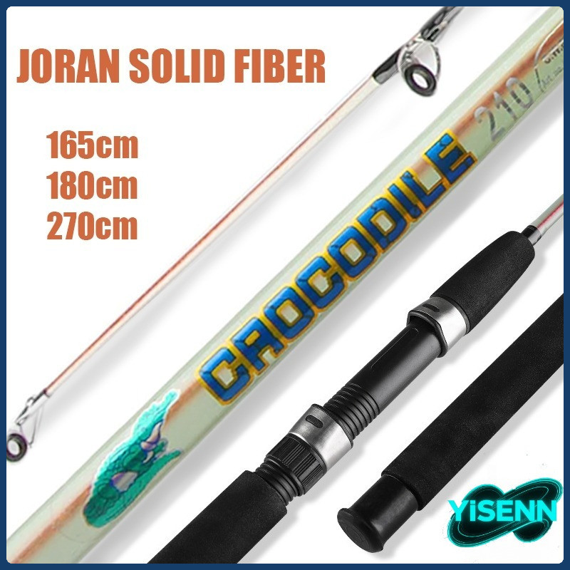 YISENN  CAOCODILE Joran Fiber solid Joran Pancing Model Transparan  Lentur Joran Pancing Drat Action