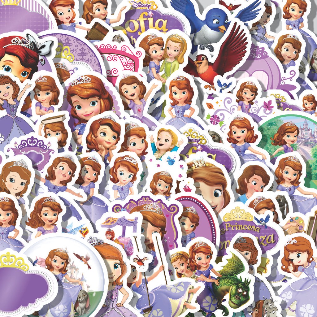 

Stiker Cutting Pack Stiker Kartun Princess Sofia The First Isi 100Pcs Series Aesthetic Lucu Keren Untuk Koper Bahan Vynil