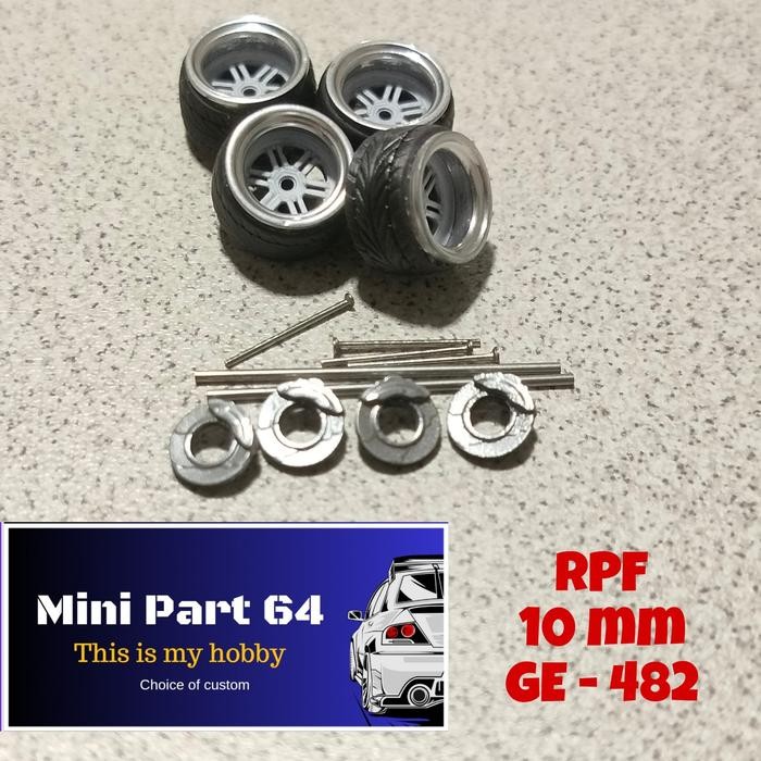 Diorama Diecast Ban 10mm GE482 Miniatur Skala 64