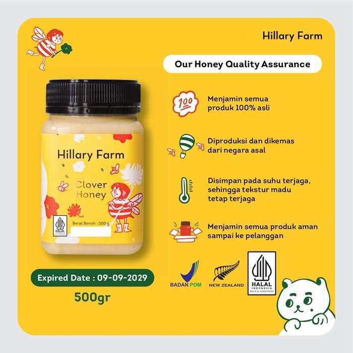 

Hot Produk Madu Clover / Clover Honey Hillary Farm 500gr Terbaik dan Terlaris