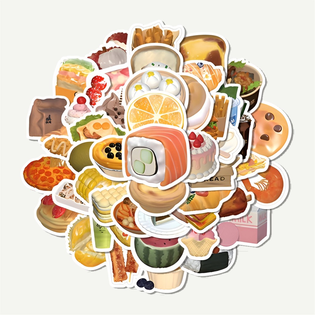 

Sticker Pack Stiker INS Chesee Cake Butter Toast | Sticker TUMBLR | Stiker LAPTOP KOPER HELM