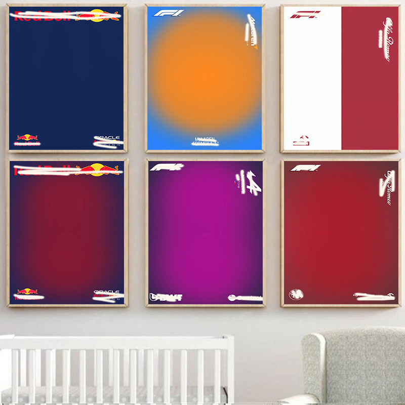 

Famous Racing Cars Series Modern Minimalist Technic Compatible Poster Print Wall Art Pictures Canvas Painting Room Home Decor