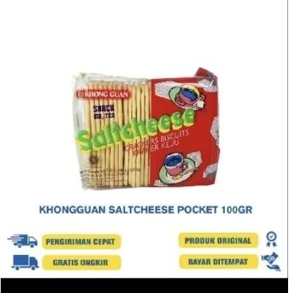 

SALTCHESE POCKET 100 gr/KHONG GUAN CRACKER KEJU