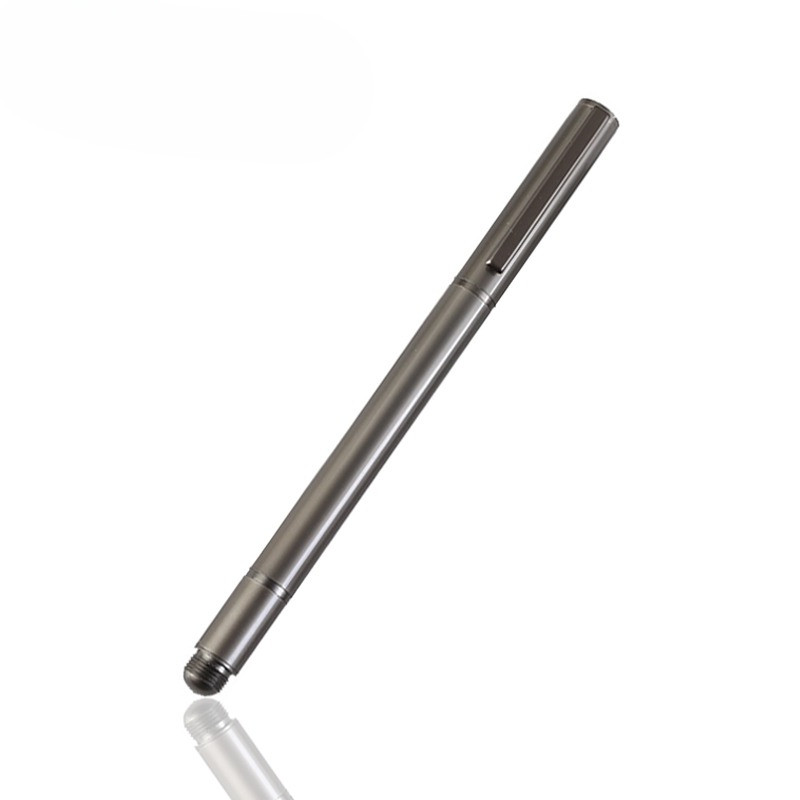

High Quality Dual-Function Pen Pencil Smooth Writing Black Ink Gel Ballpoint Pen Metal Self Defense Writing Tool Perfect Gift