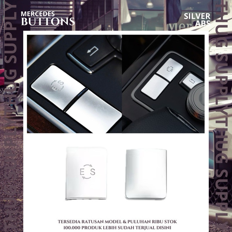 COVER BUTTON ES CENTER CONSOLE SILVER E W212 MERCEDES BENZ AMG MERCY HEADUNIT SWITCH RADIO BACK CD T