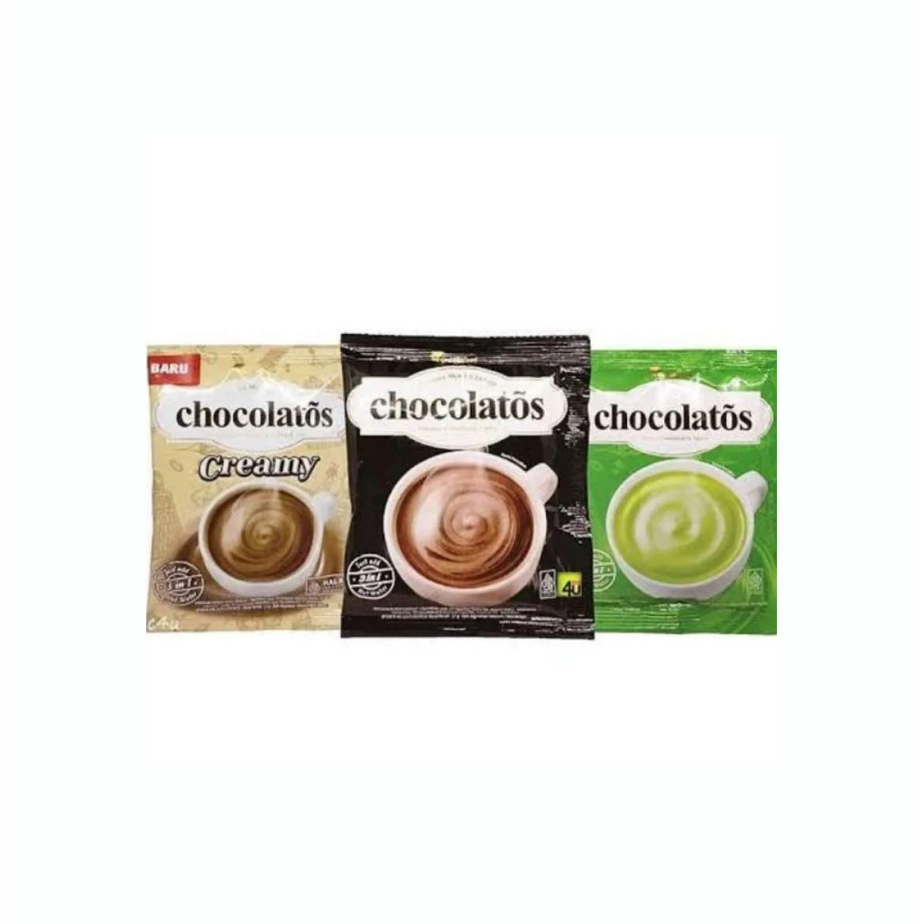 

#garudafood Chocolatos Drink Minuman Cokelat CREAMY MATCHA 3in1 10pcs 27gr