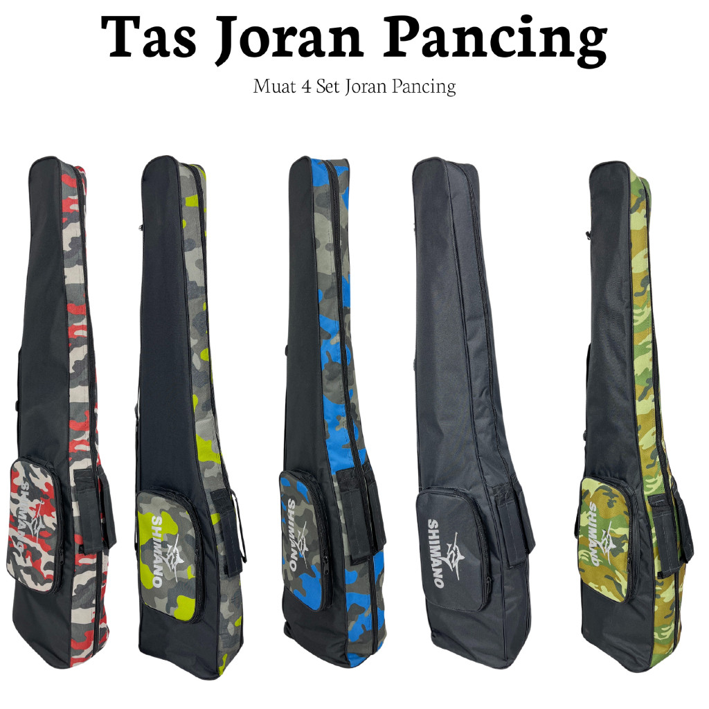 Tas Joran Pancing Ransel Muat 4 Set Pancingan Tahan Air