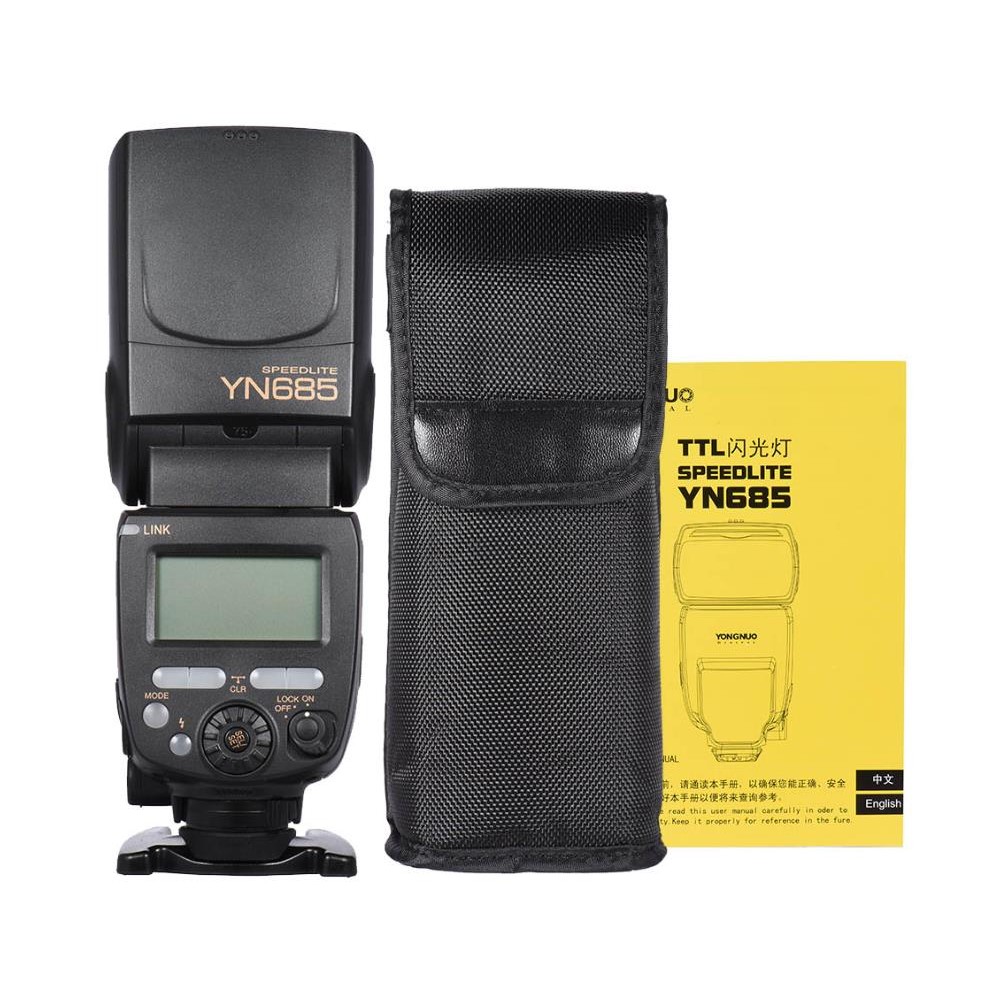 

.YONGNUO YN685 / YN685 II Wireless 2.4G HSS TTL/iTTL Flash Speedlite for Canon Nikon D750 D810 D7200 DSLR Camera Flash Speedlite
