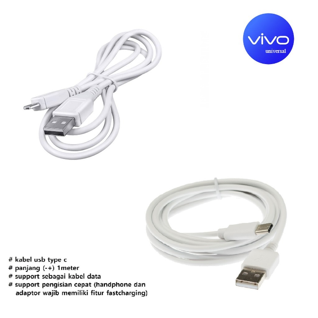 usb C & micro kabel charger vivo iQOO U5 (V2165A/PD2165AM) - vivo iQOO U5x (V2180GA) - vivo iQOO U5e
