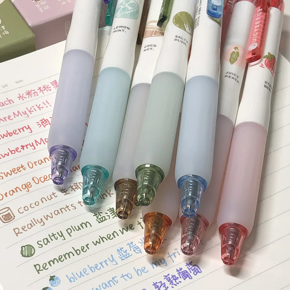 

Creative 3D 0.5mm Fruit Scent Colored Gel Pens Smooth Writing School Student Art Drawing Pen for Diary Scrapbooking Stationery
