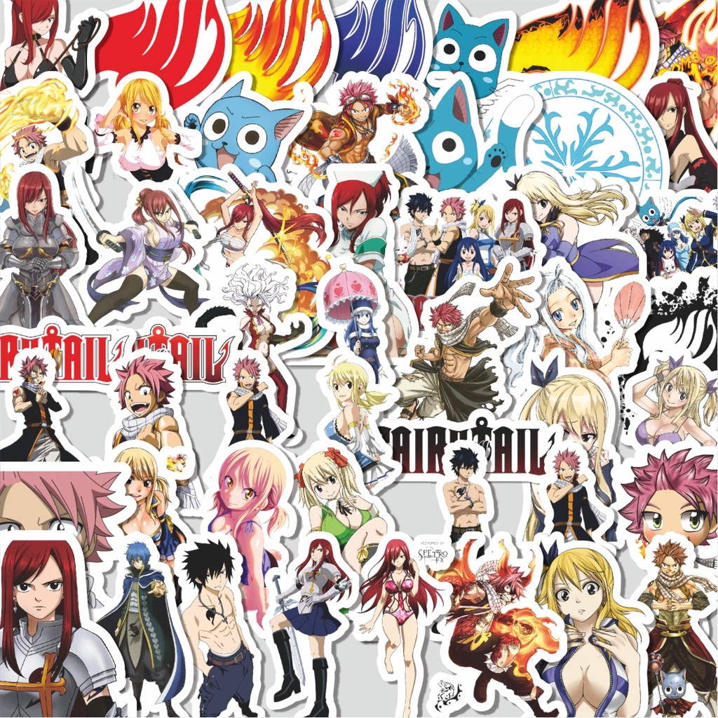 

Stiker Cutting Pack Stiker Anime Series Fairy Tail Character Mix Isi 100Pcs Series Aesthetic Lucu Keren Untuk Koper Bahan Vynil