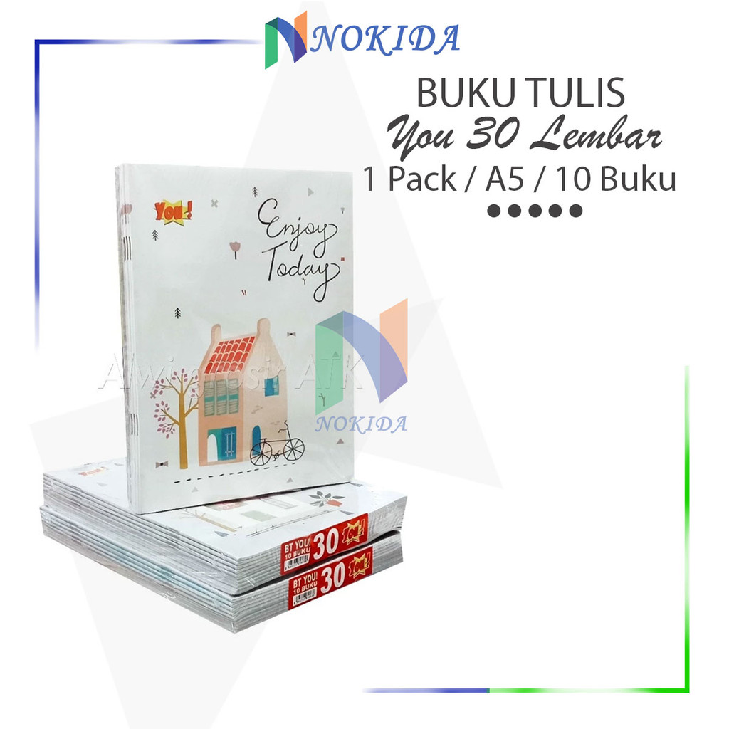 

Nokida Buku Tulis Sekolah You 30 Lembar [1 Pack] / Buku Catatan Sekolah / Tulis / Tugas / Buku Anak Karakter / Buku 1 Pak