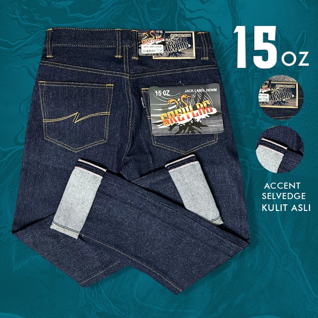 Jack Label Denim – Greylag Edition 15oz Raw Denim Accent selvedge