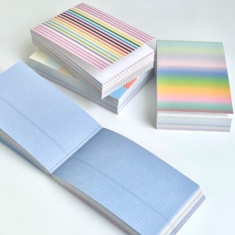 

Tearable Notepad 120Sheets No Sticky Memo Pad for Scrapbooking Journaling Colorful Notes Planner Inserts Inside Paper Stationery