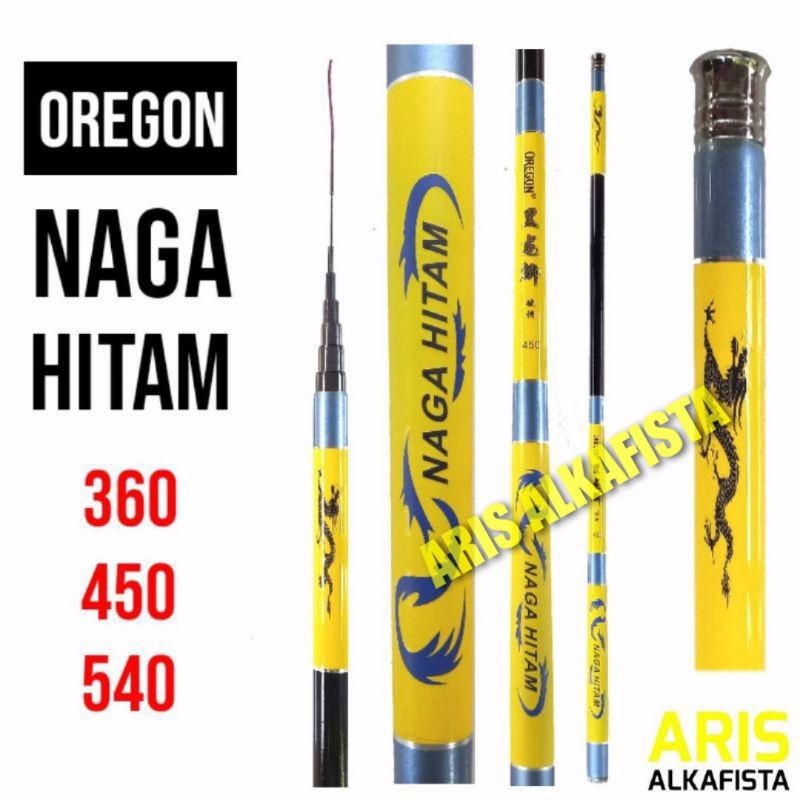 Joran Tegek Oregon Naga Hitam 360 450 540
