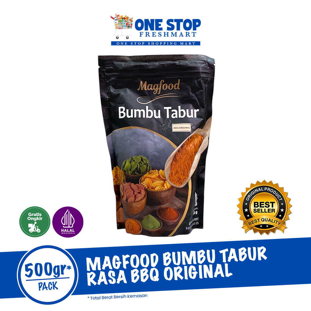 

MAGFOOD BUMBU TABUR RASA BBQ ORIGINAL 500GR / BUMBU BARBERQUE 500GR
