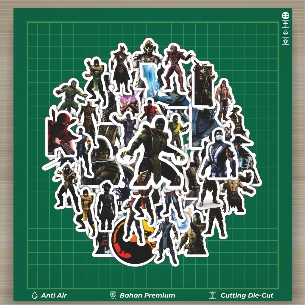 

HOT 50 PCS STIKER Stiker Video Game Series Mortal Kombat Character Mix 2 Stiker Fashion Cars Decal Dingin Kartu Album Custom Vinyl Anti Air- Sticker Aesthetic Buku Journal Koper Casing HP Tablet Laptop Helm Motor Botol Minum