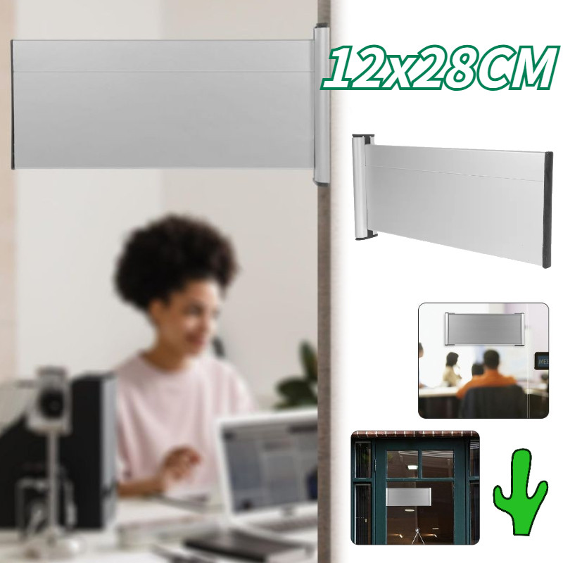 

12x28cm Papan Nama Ruangan Sliding Papan Nama Kamar Name Plate Holder Costum Tulisan