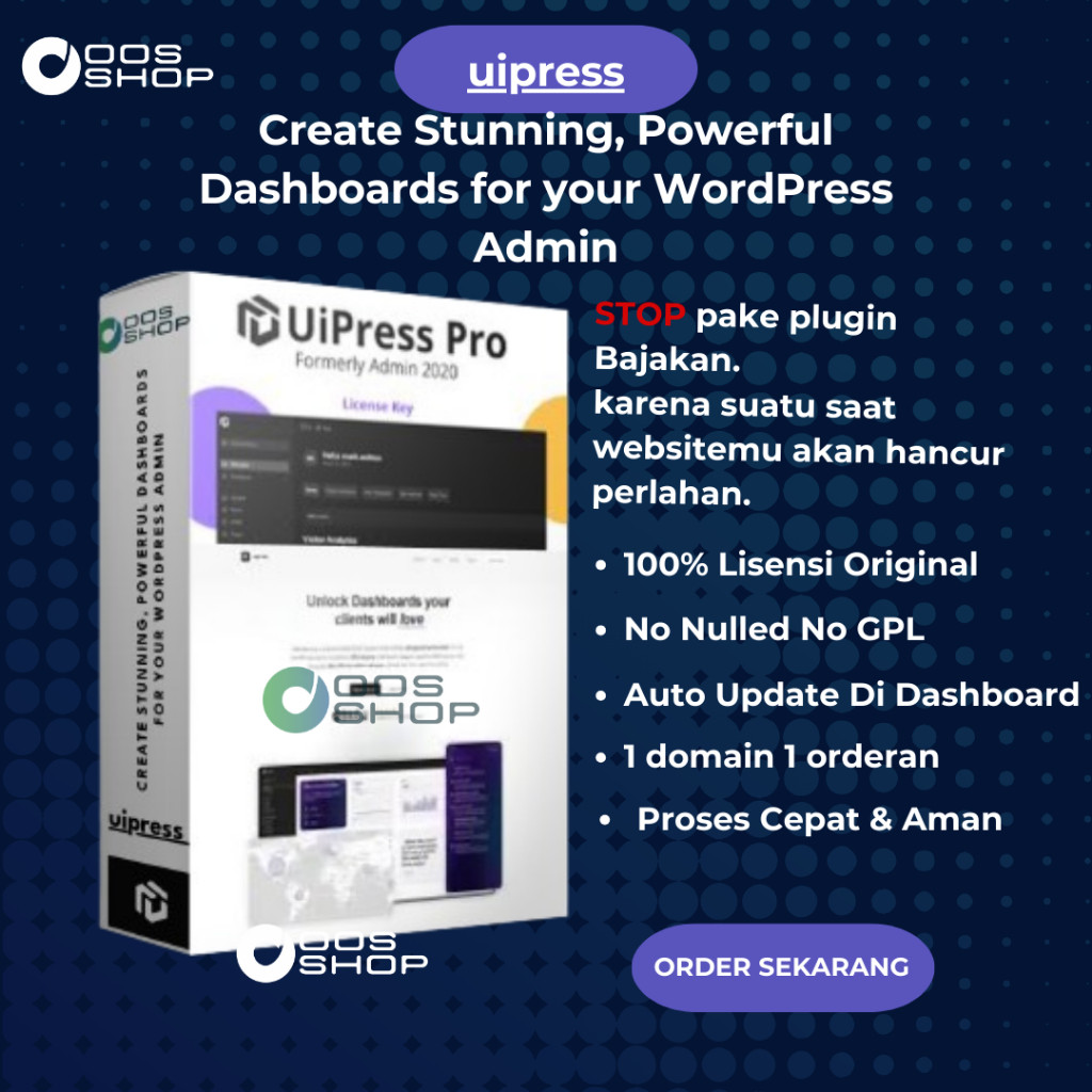 UIPRESS PRO 100% Original License LifeTime Automatic Update + Full personal support