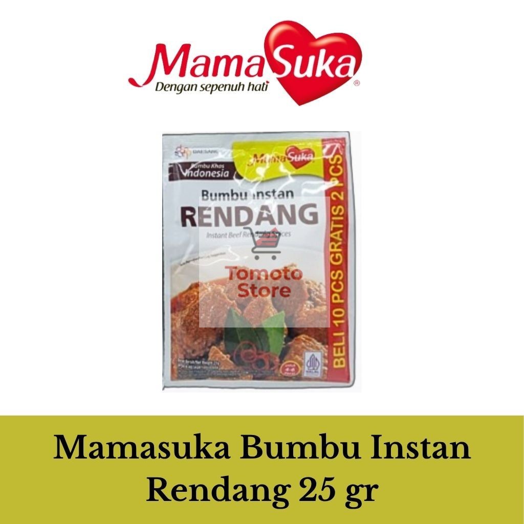 

✨ TOMOTOSTORE ✨ MAMASUKA Bumbu Instan Rendang 25 gr