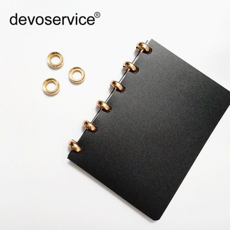 

High Quality 10pcs Sliver Gold Metal Loose Leaf Book Binder Mushroom Hole Ring Album Scrapbook Craft for Scrapbooking Office