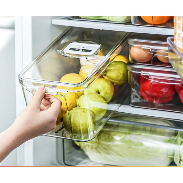 MV Kotak Penyimpanan Makanan Kulkas Rak Kulkas Akrilik Food Storage Box