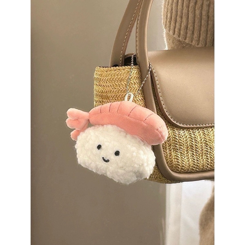 [GH] Sushi Keychain - Gantungan Kunci Sushi Lucu Fluffy Gemas Keychain Bagchain Bagcharm Goms Home M