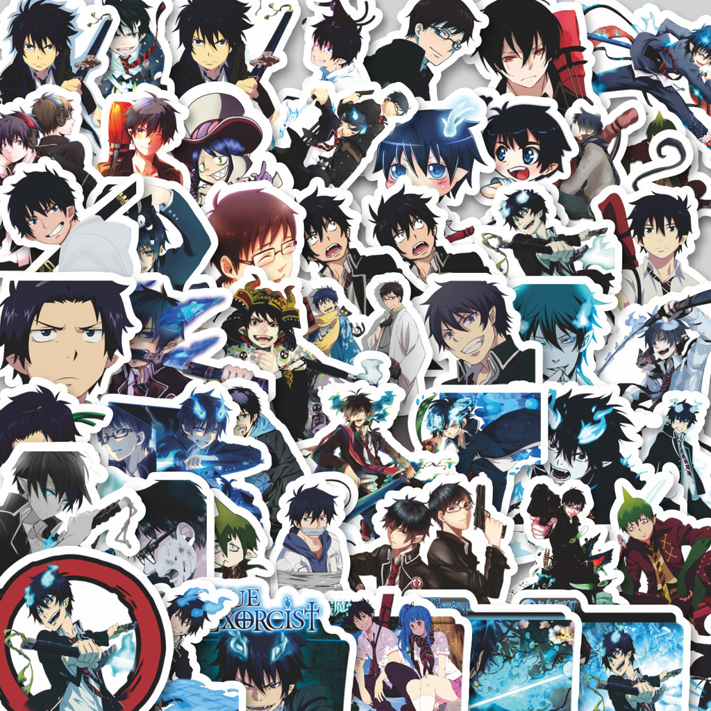

Stiker Cutting Pack Stiker Anime Series Blue Exorcist Character Mix Isi 100Pcs Series Aesthetic Lucu Keren Untuk Koper Bahan Vynil