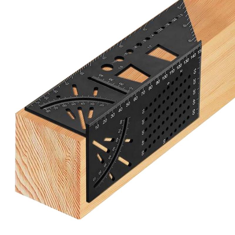 

Carpenter Line Square Measuring Ruler 45 Degree 90 Degree Line Ruler 3D Angle Dovetail Shape Ruler For Home DIYwoodworking Tools